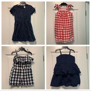 4 GAP Girls Dresses & Romper In Size 4T NWT